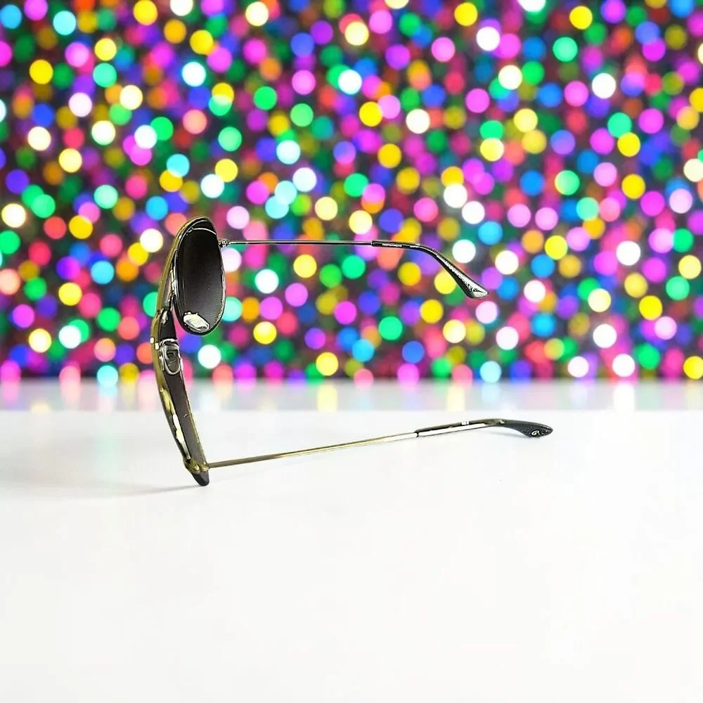 Christian Siriano Aviator Sunglasses in Gun Brand New in Case MSRP $139